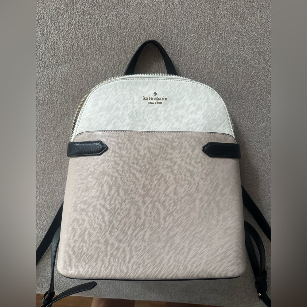 Kate Spade Cream and Black Backpack